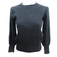 プロポーション ボディドレッシング PROPORTION BODY DRESSING ニット セーター クルーネック 長袖 S 黒 ブラック /AU