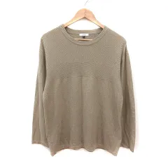 アー・ヴェ･ヴェ ミッシェルクラン a.v.v ニット カットソー 長袖 L ベージュ /MS