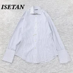 ISETAN MEN'S 長袖ドレスシャツ ブルー ストライプのサムネイル