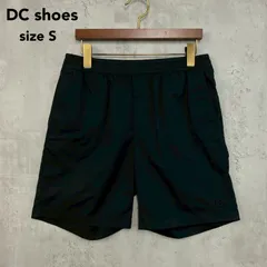 DC shoes ディーシーシューズ S ブラック ロゴワッペン ハーフパンツ DWS222802L ショートパンツ 短パン ショーツ ウエストゴム ボトムス ストリート スケーター カジュアル スポーツ アウトドア ★ ■◆のサムネイル