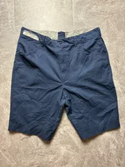 Red Kap リメイク ワークショーツ W33 ネイビー 紺 レッドキャップ カットオフ ワークパンツ US古着