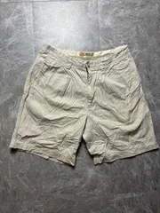 美品 00s ドッカーズ 2タック ワイドショーツ W34 白　ライトベージュ 裾幅31cm 超バギー DOCKERS チノショーツ US古着