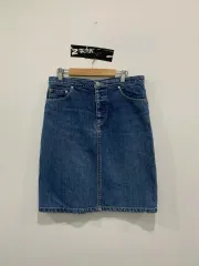 (ヴィンテージ) 90s 00s X-girl ボタンフライ デニム ミディ スカート