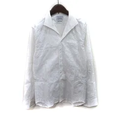 ニコルクラブフォーメン NICOLE CLUB FOR MEN シャツ 長袖 48 XL 白 ホワイト /YI