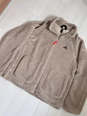 アディダス ボア フリース ジップアップ ジャケット Lサイズ