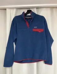 patagonia フリース プルオーバー 신찰라 フリース ネイビー レッド