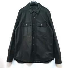 Rick Owens リックオウエンス OUTER SHIRT レザー アウター シャツ ジャケット ブラック 52サイズ RU02D6729-LSAのサムネイル