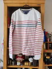 トミーヒルフィガー ストライプ 長袖 Tシャツ L