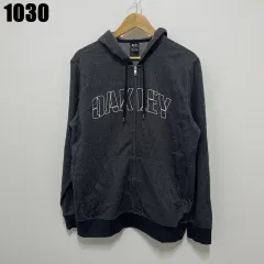 M オークリー ビックロゴ 刺繍 ジップアップ