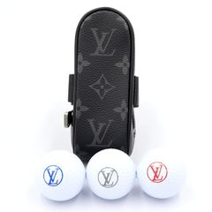 LOUIS VUITTON ルイヴィトン ゴルフボールケース ボール3個付き - メルカリ