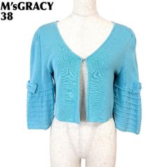 M'S GRACYエムズグレイシー♡2017年春夏リボンのボレロカーディガン38 M'S GRACY - M'S GRACY(エムズグレイシー) ボレロ サイズ38 M