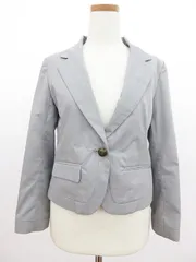 ページボーイ PAGE BOY ジャケット テーラード シングル S グレー