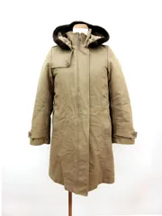 シップス SHIPS コート フード スタンドカラー ジップアップ ボア ライナー S ベージュ /ms