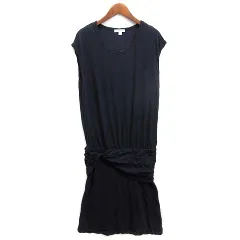 ジェームスパース JAMES PERSE トゥモローランド ツイスト カットソー ワンピース ノースリーブ 膝丈 ネイビー 紺 1 アメリカ製のサムネイル
