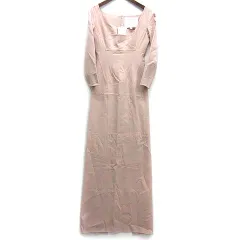 ディースクエアード DSQUARED2 Little Nude Dress ウール ストレッチ マキシ ドレス ロング ワンピース 七分袖 ピンクベージュ 38のサムネイル