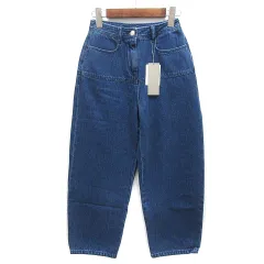 未使用品 セオリーリュクス theory luxe 2024AW アンカー デニム パンツ ワイドレッグ ジーンズ ANCHOR DENIM INAZ ダークインディゴ S32 4306460のサムネイル
