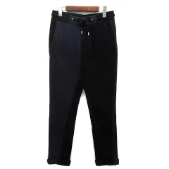 エーケーエム AKM クレイジー スイング イージー パンツ CRAZY SWING EASY PANTS ブラック ネイビー 黒 紺 Sのサムネイル