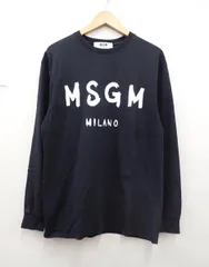 ★6632☆MSGM エムエスジーエム ロゴプリントカットソー PAINT BRUSHED LOGO T-SHIRTS 2940MM105　XSのサムネイル