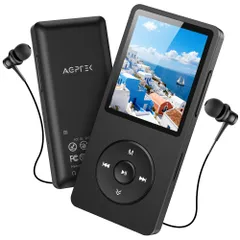 新品 [サイトボタン追加] AGPTEK MP3プレーヤー 音楽プレーヤー HIFI 30g超軽量 64GB内蔵 128GBまで拡張可能 ボタン操作 音楽プレーヤー 40時間再生 ロスレスサウンド FMラジオ ダイレクト録音対応 アラーム 操作簡単 小型 通勤のサムネイル
