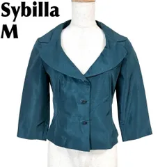 【美品】 Sybilla ジャケット 艶感 M グリーン 無地のサムネイル