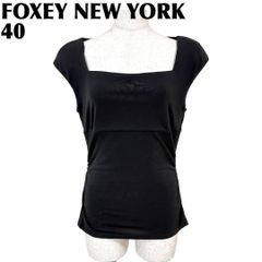 極美品】FOXEY フォクシー ノースリーブ タートルネック サマーニット 極美品】FOXEY フォクシー ノースリーブ タートルネック サマーニット