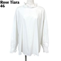 RoseTiara 24AW 大きいサイズ46 フラワーモチーフ ブラウス - メルカリ