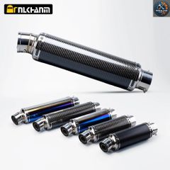 リアルカーボン マフラー サイレンサー＜NO.4＞ 全長23㎝ バッフル