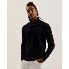 テッドベーカー メンズ アウター ニット・セーター ハーフジップ Ted Baker Ted Fashbee HalfZip Sn44 Navy ネイビーのサムネイル