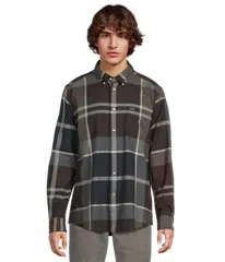 バブアー メンズ トップス シャツ Barbour Dunoon Taillored Shirt Midnight Oak Taのサムネイル