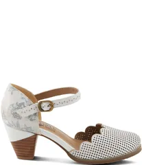 ラリティステ レディース シューズ パンプス レザー LARTISTE Parchelle Perforated Leather Pumps White Multi ホワイト
