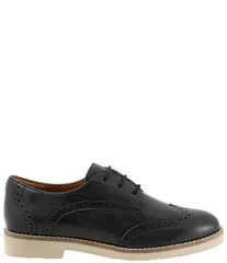 ソフトウォーク レディース シューズ オックスフォード ブローグ レザー SoftWalk Womens Willet Leather Brogue Detail Oxfords Black ブラック