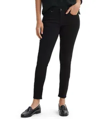 リーバイス レディース ボトムス デニムパンツ ジーンズ LevisR 711 Mid Rise Skinny Jeans Soft Black ブラック