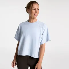 キャリー レディース トップス Tシャツ CALIA Womens Oversized Renew Boxy Tee Pale Blue ブルーのサムネイル