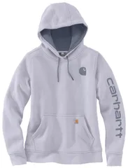 カーハート レディース アウター パーカー・スウェット グラフィック Carhartt Womens Clarksburgraphic Sleeve Hoodie MicaWisteria