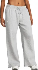 アンダーアーマー レディース ボトムス カジュアルパンツ ワイドレッグ フリース Under Armour Womens Icon Fleece Wide Leg Pants Mod Gray LightrWhite ホワイト