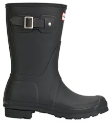 ハンター レディース シューズ ブーツ・レインブーツ HUNTER Womens Original Short Rain Boots Blue ブルー