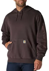 カーハート メンズ アウター パーカー・スウェット Carhartt Mens Garment Dye Hoodie Dark Sepia