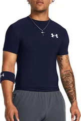 アンダーアーマー メンズ トップス シャツ Under Armour Mens HeatGear OG Compression Short Sleeve Shirt Midnight Navy ネイビー