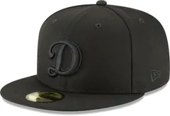 ニューエラ メンズ アクセサリー 帽子 New Era Mens Los Angeles Dodgers Black Basic 59Fifty Fitted Hat NoColor ブラック