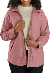 カーハート レディース アウター ジャケット・ブルゾン コート Carhartt Womens Rain Defender Hooded Lightweight Coat Rose Tintのサムネイル