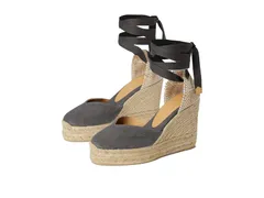カスタ ニエール レディース シューズ ヒール CASTANER Chiara 80 mm Wedgespadrille Charcoal チャコールのサムネイル