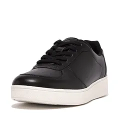 フィットフロップ レディース シューズ スニーカー レザー FitFlop Rally Leather Panel Sneakers Black ブラック
