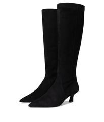 スチュアート ワイツマン レディース シューズ ブーツ・レインブーツ Stuart Weitzman Vinnie Zip Boots 50 Black ブラック