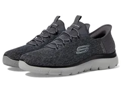 スケッチャーズ メンズ シューズ スニーカー SKECHERS Summits Key Pace Hands Free SlipIn CharcoalBlack ブラック