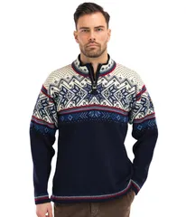 ダールオブノルウェイ メンズ アウター ニット・セーター Dale of Norway Vail Sweater Midnight NavyO ネイビーのサムネイル