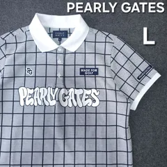 【👌値下げ交渉受付中】極美品 PEARLY GATES 半袖 ゴルフ ポロシャツ 近年モデル L 2 チェック柄 ロゴ レディース パーリーゲイツ