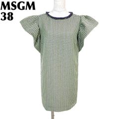 短期間出品・処分価格！美品・MSGM フリルワンピース IT42 出品5/31まで・処分価格・MSGM カラーブロックパネルワンピース IT42