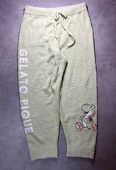 【限定】ジェラートピケ オム ヨッシー柄 ロングパンツ Mサイズ スーパーマリオ コラボ GELATO PIQUE HOMME メンズ ルームウェア パジャマ 緑 グリーンのサムネイル