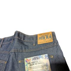 希少プリズンブルース ダブルニーワークジーンズ限定加工 30×32 新品