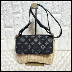 限定値下げ✨ russet バンブー がま口 天然竹 牛革 ショルダーバッグ 